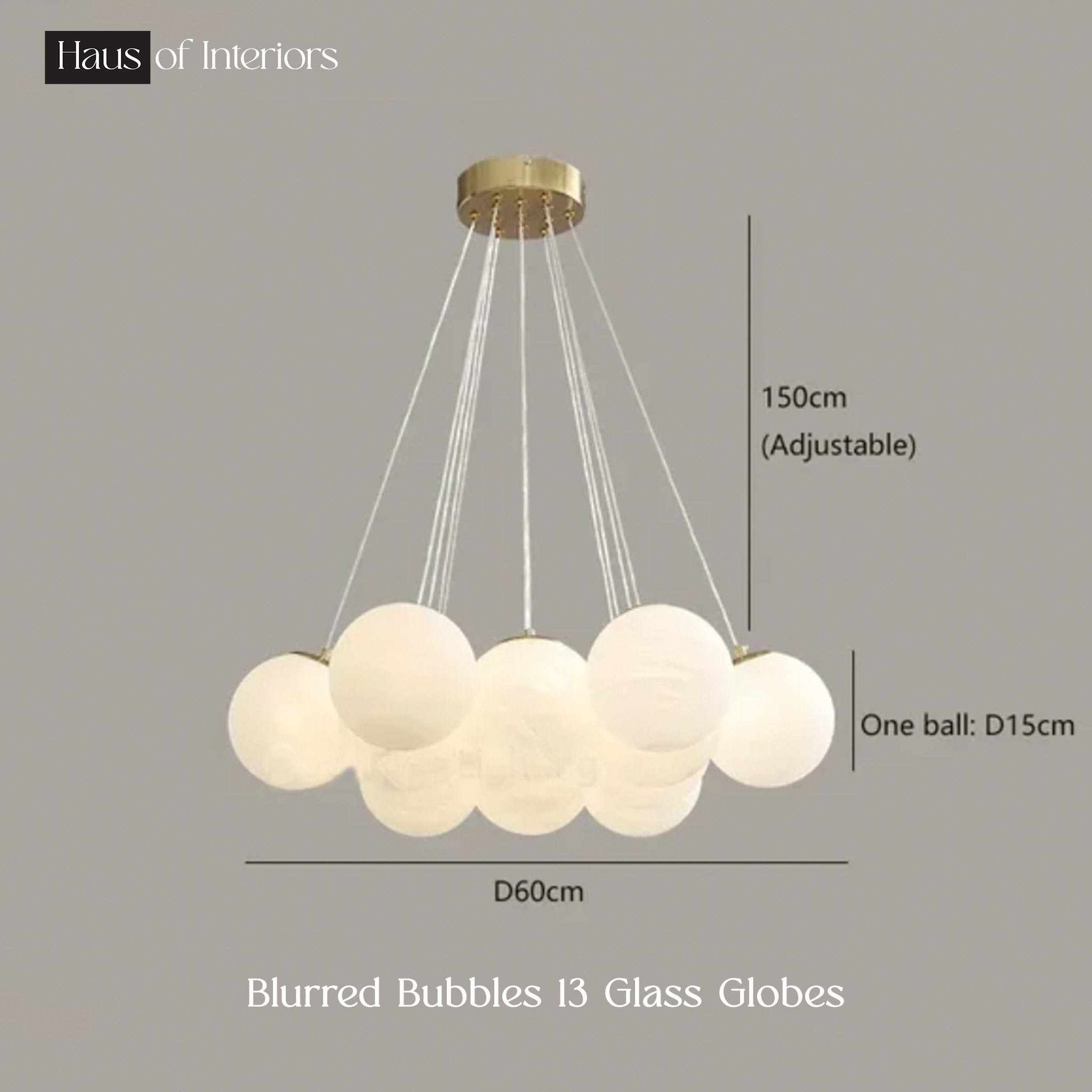 Blurred Bubbles Chandelier - Haus of Interiors