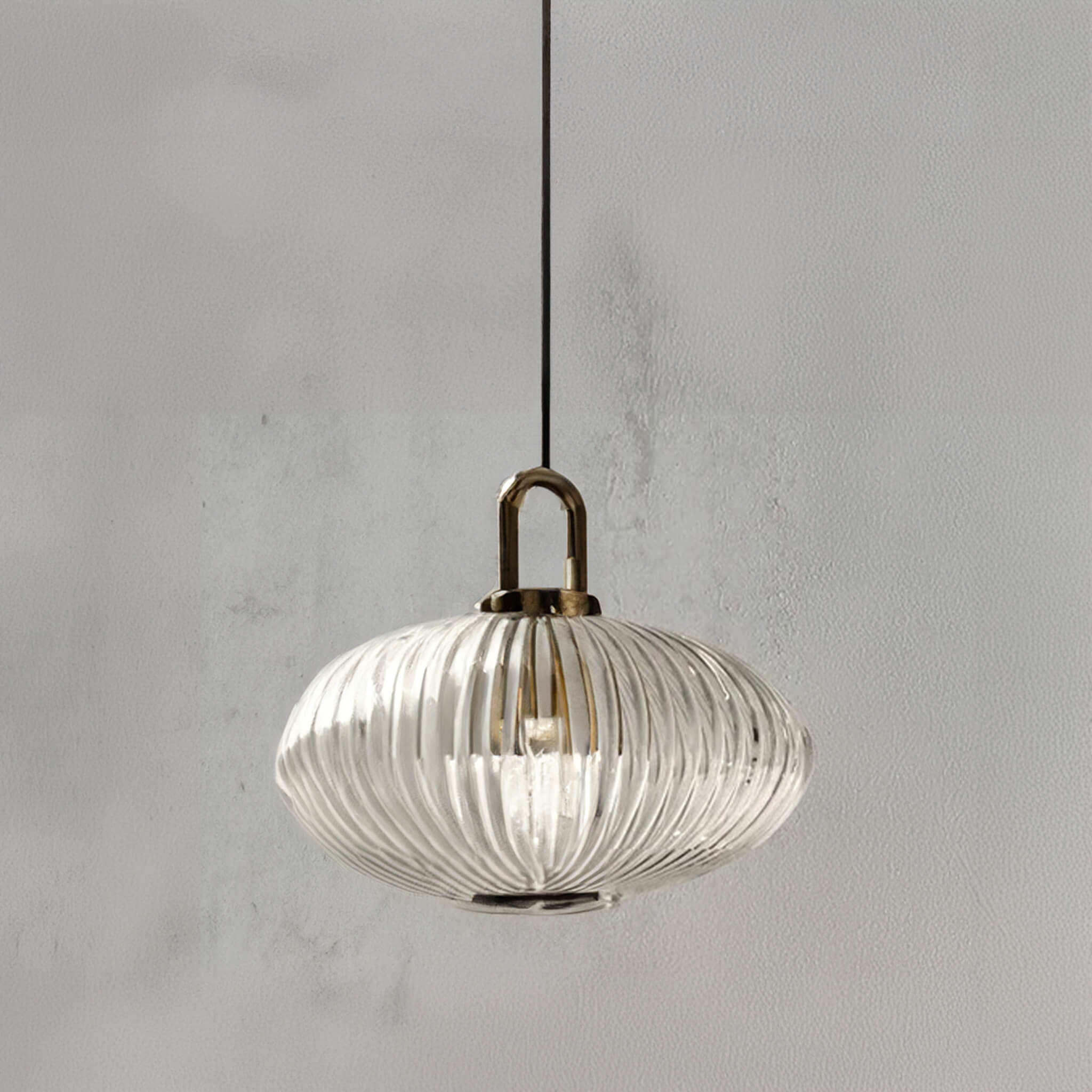 Italian Glass Ceiling Pendants • Clear • 2 - Pack - Ceiling Light - Haus of Interiors