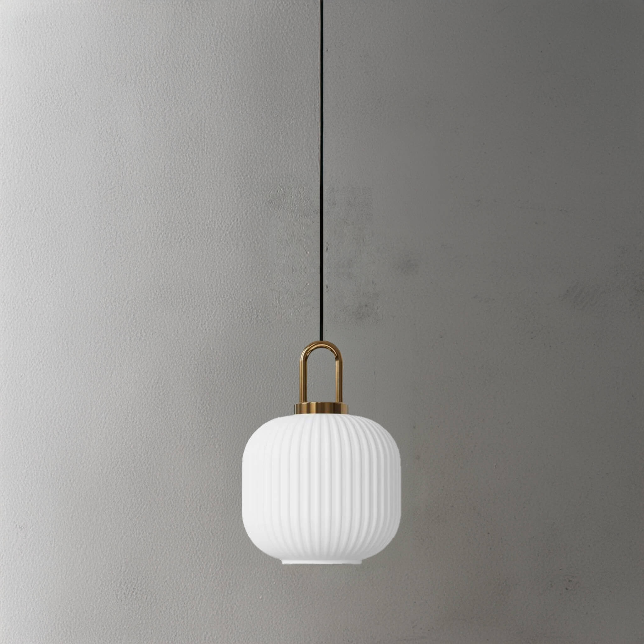 Italian Glass Ceiling Pendants • White • 2 - Pack - Ceiling Light - Haus of Interiors