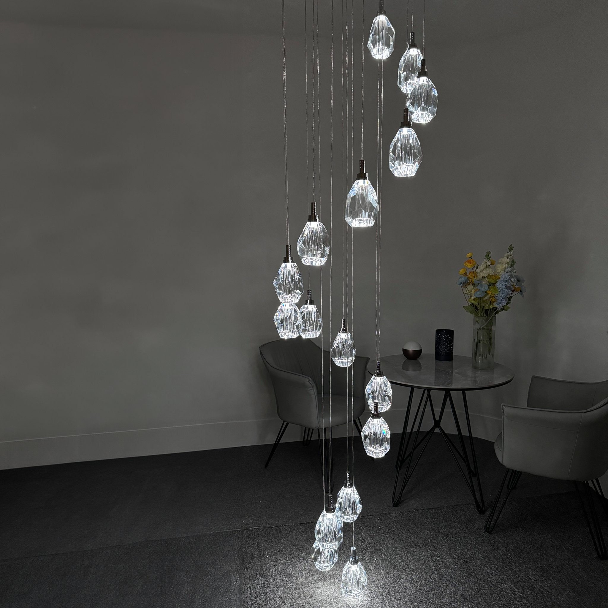 Luxe Crystal Chandelier - Chandelier - Haus of Interiors