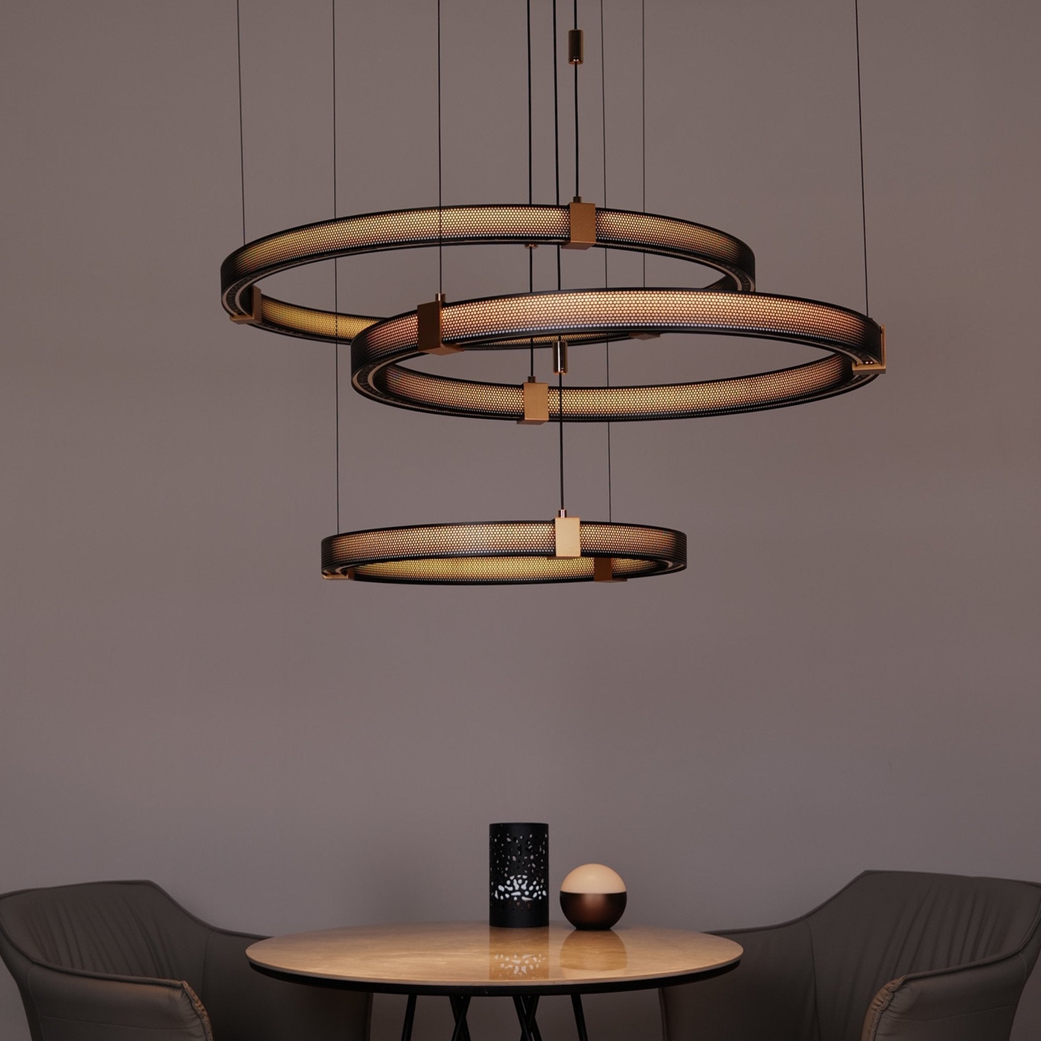 Matrix Rings • 2 Rings - Warehouse Sale - Ceiling Light - Haus of Interiors