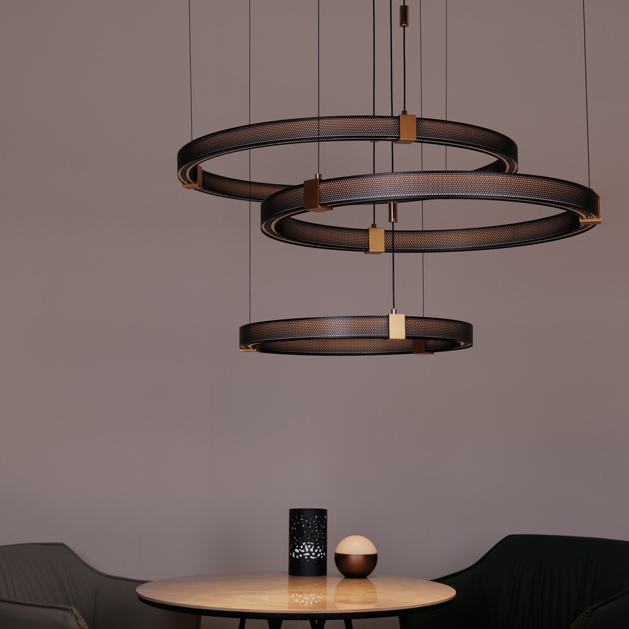 Matrix Rings • 2 Rings - Warehouse Sale - Ceiling Light - Haus of Interiors