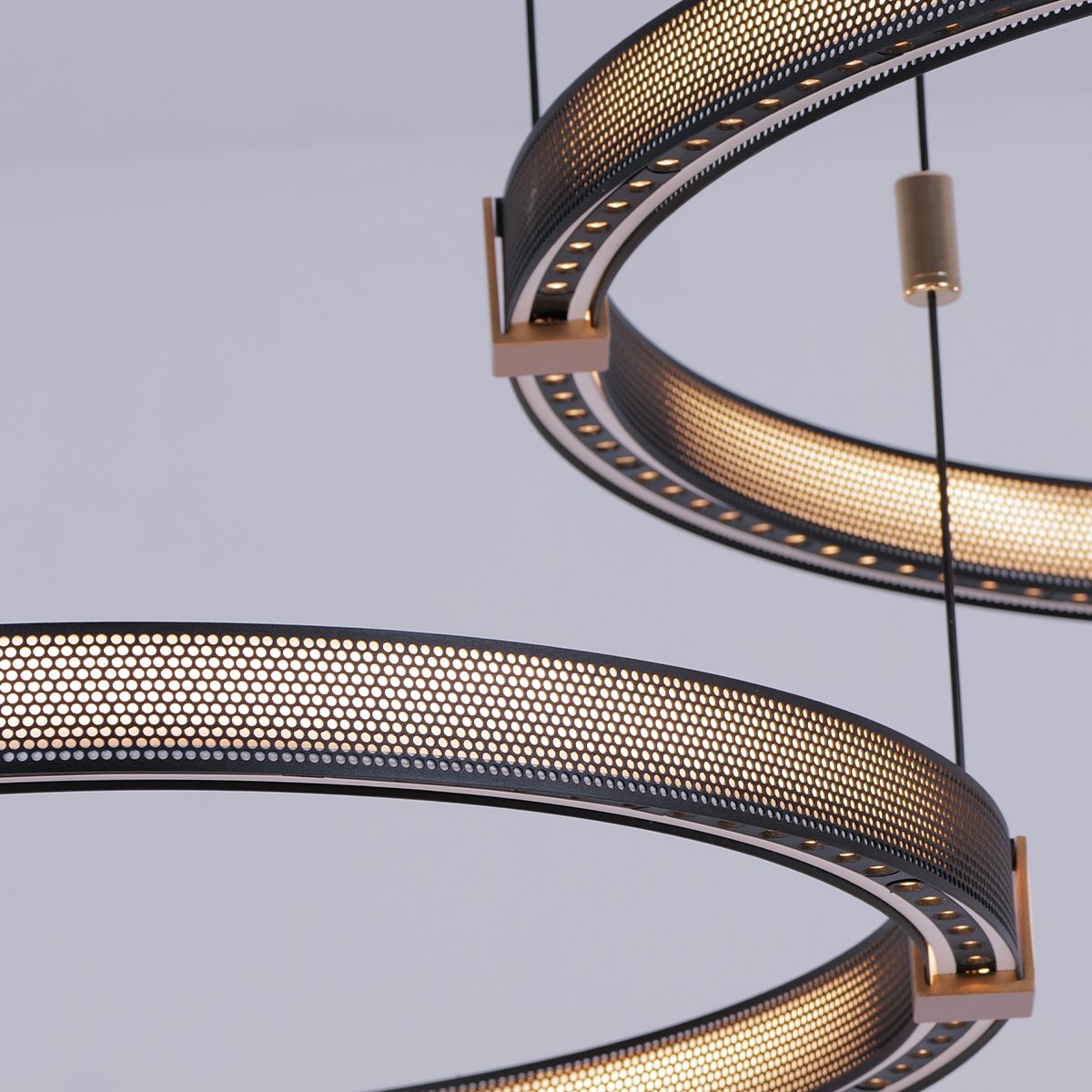 Matrix Rings Chandelier - Ceiling Light - Haus of Interiors