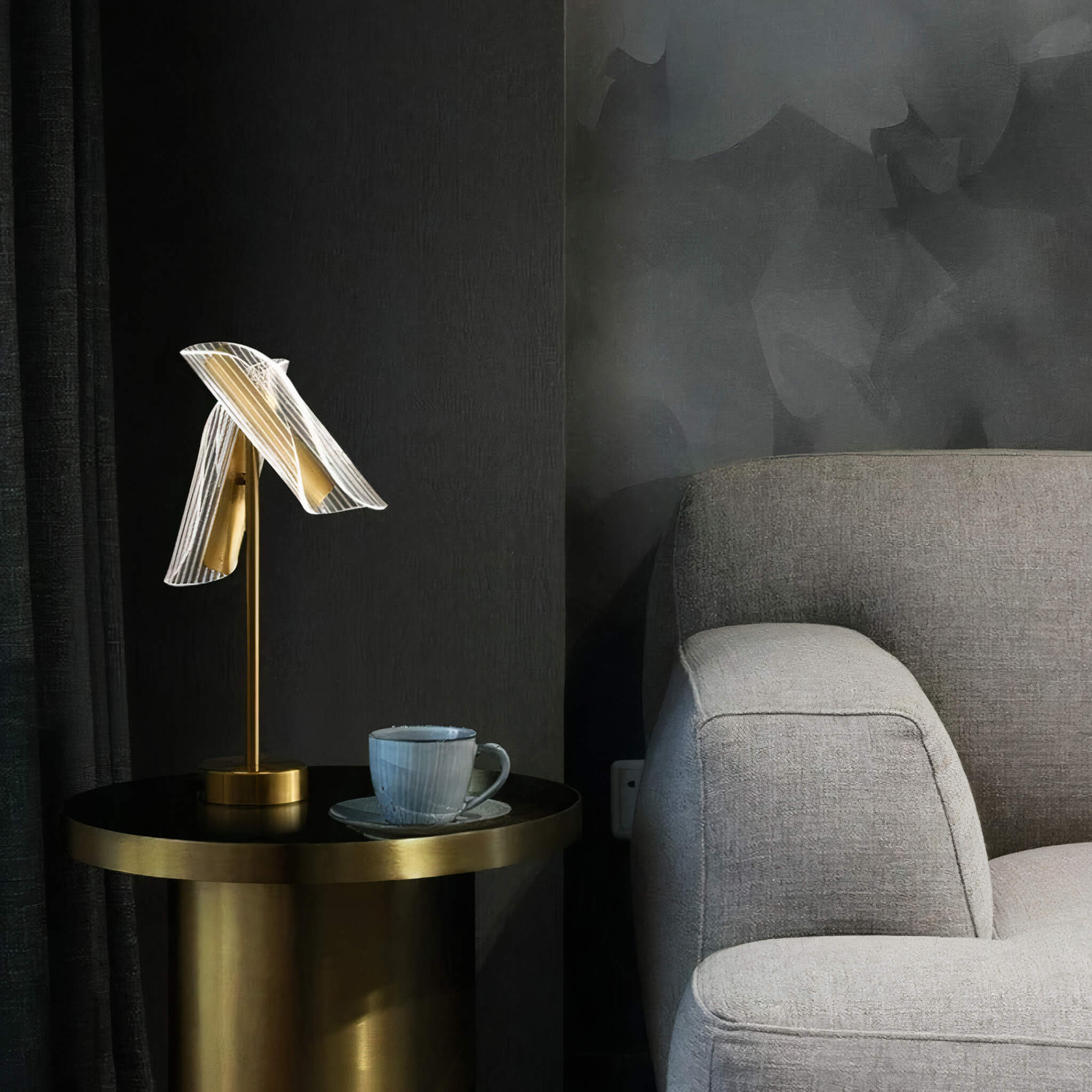 Nordic Flame Table Lamp - Haus of Interiors