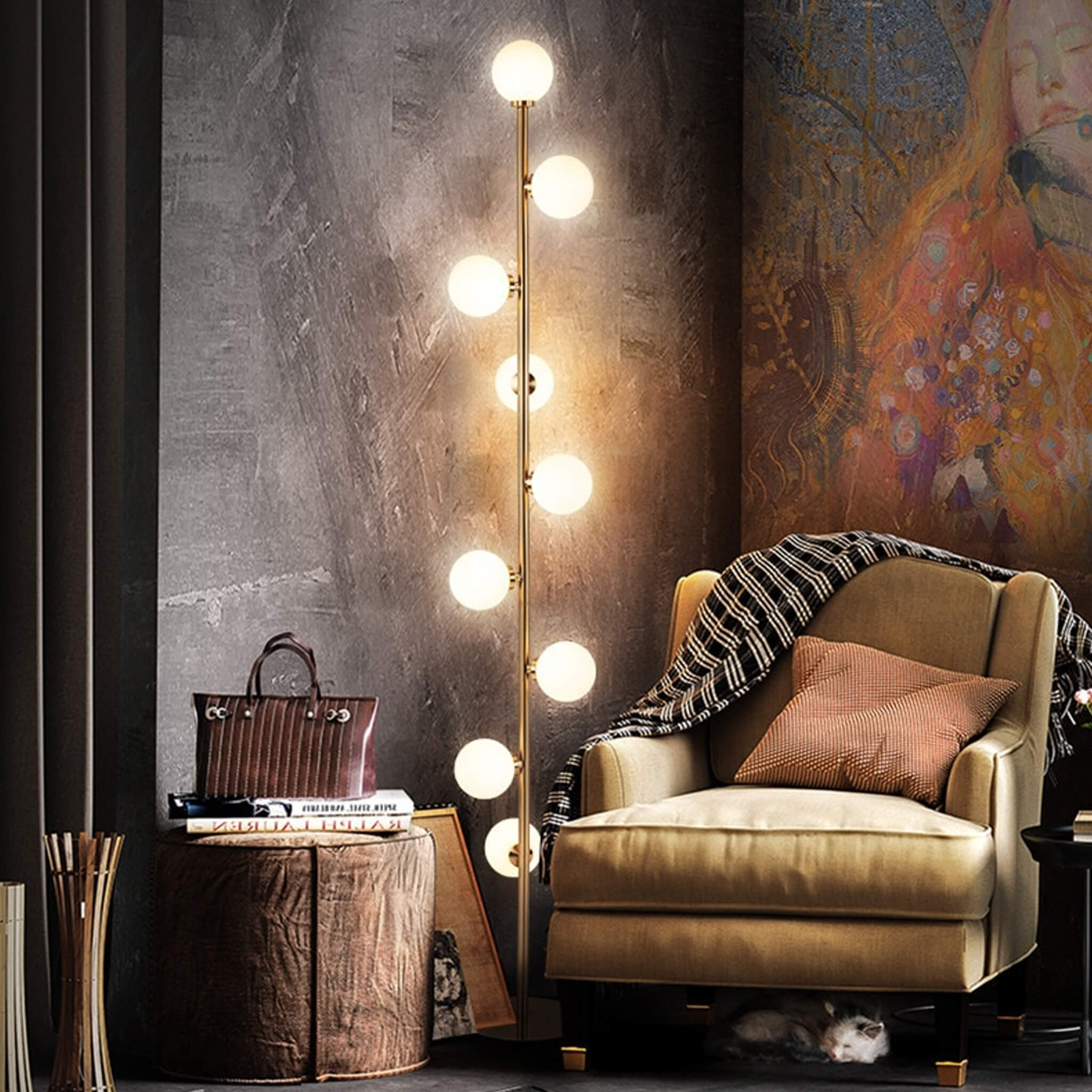 Nordic Globes Floor Light - lighting - Haus of Interiors