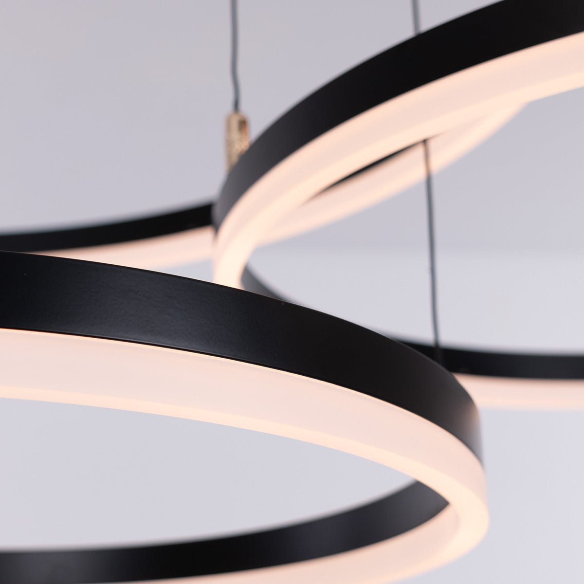 Nordic Rings • Black • 60CM + 80CM + 100CM - Warehouse Sale - Chandelier - Haus of Interiors