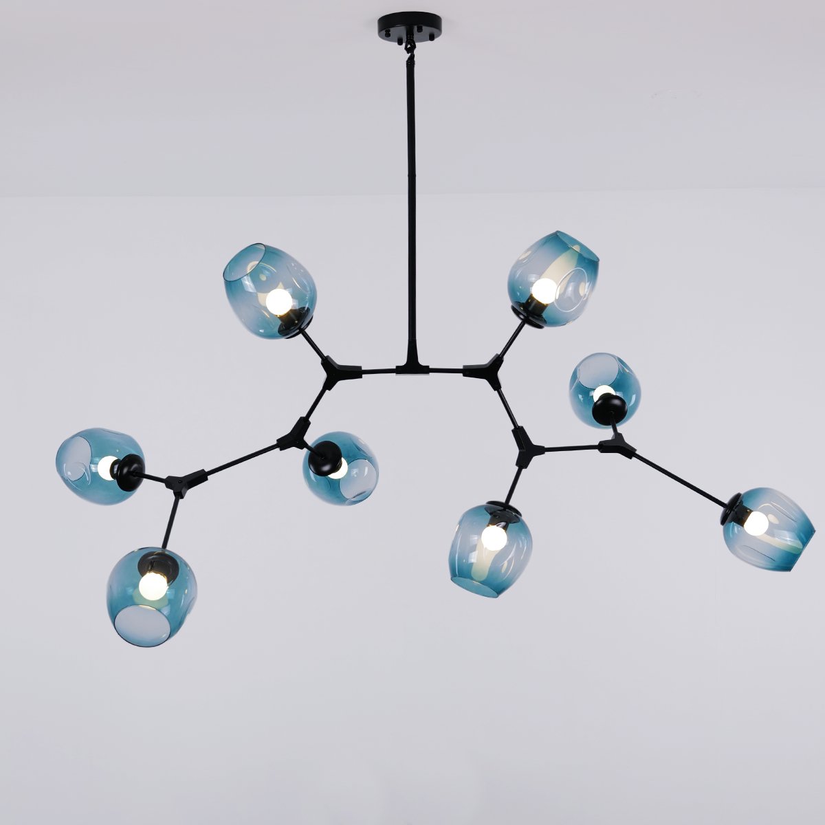 Retro Loft Ceiling Chandelier • Black - Haus of Interiors